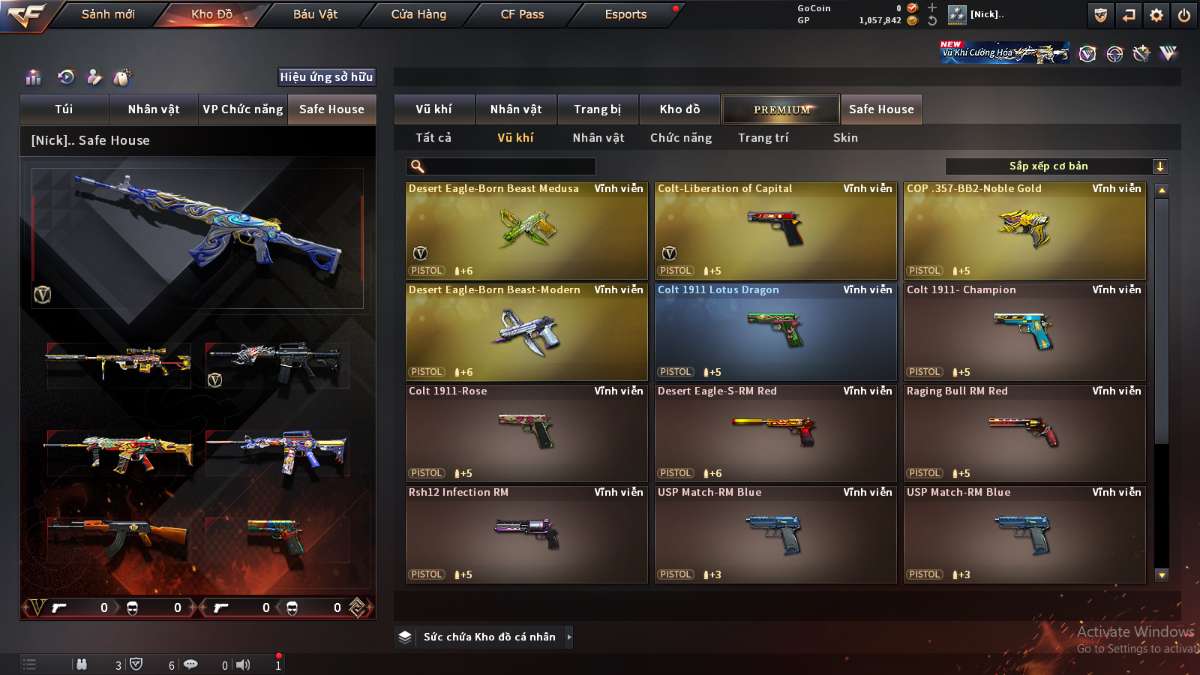 shop acc cf uy tin gia re